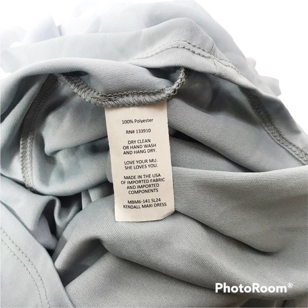 SMYM Kendall maxi dress in Silver Luxe bridesmaid length - Picture 5 of 8